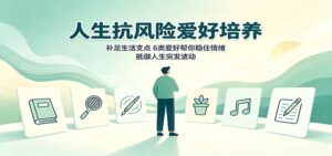 人生抗风险爱好培养：补足生活支点，6类爱好帮你稳住情绪，抵御人生突发波动-宝藏屋创业网