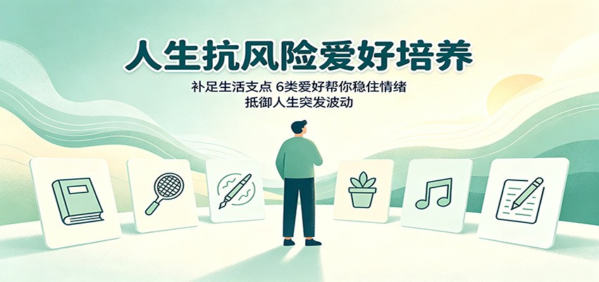 人生抗风险爱好培养：补足生活支点，6类爱好帮你稳住情绪，抵御人生突发波动-宝藏屋创业网