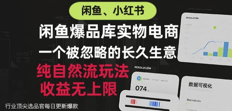 闲鱼小红书实物电商，纯自然流玩法，一个被忽略的长久生意，收益无上限【揭秘】-宝藏屋创业网