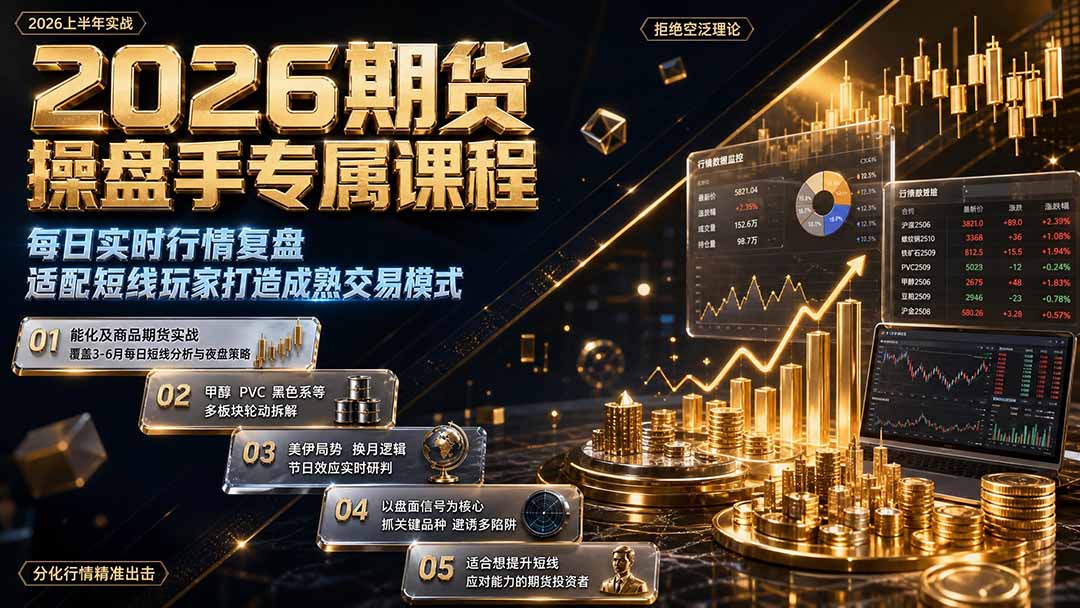 图片[2]-2026期货操盘手专属课程-更新8月，每日实时行情复盘，适配短线玩家打造成熟交易模式-宝藏屋创业网