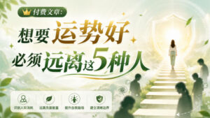付费文章：想要运势好，必须远离这5种人-宝藏屋创业网
