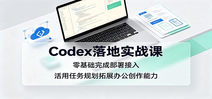 Codex落地实战课：零基础完成部署接入，活用任务规划拓展办公创作能力-宝藏屋创业网