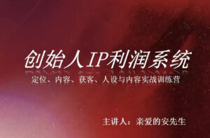 创始人IP利润系统8月训练营,定位、内容、获客、人设与内容实战训练营-宝藏屋创业网