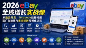 2026-Vincent eBay全域增长实战课-无水印:从选品开发、Terapeak数据挖掘到广告投放与多店矩阵规模化运营-宝藏屋创业网