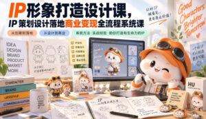 IP形象打造设计课,IP策划设计落地商业变现全流程系统课-宝藏屋创业网