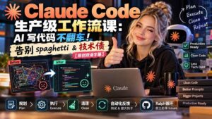 (20739期)Claude Code 生产级工作流课:AI 写代码不翻车!告别 spaghetti & 技术债【原创双语字幕】-宝藏屋创业网