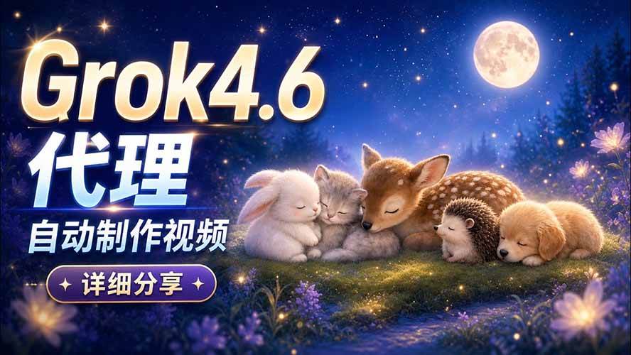(20560期)Grok 4.6 代理自动制作视频!从提示词到成片全流程详细分享|AI Agent 实操分享 (20560期)Grok 4.6 代理自动制作视频!从提示词到成片全流程详细分享|AI Agent 实操分享
