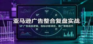 亚马逊广告整合复盘实战：SP广告底层逻辑，指标诊断调优，推广策略迭代-宝藏屋创业网