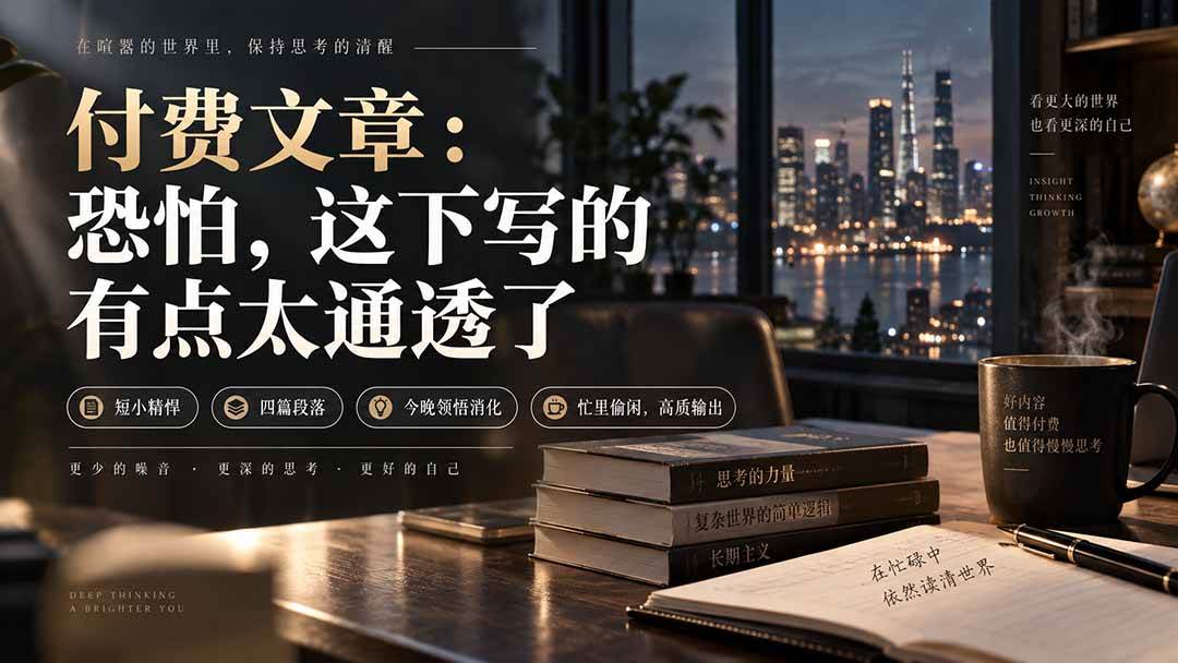 （20317期）灏泽付费文章：恐怕，这下写的有点太通透了-宝藏屋创业网