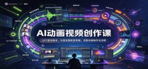 AI动画视频创作课:GPT撰写脚本,分镜生图配音剪辑,完整动画制作全流程-宝藏屋创业网
