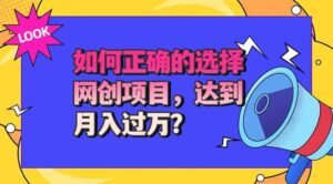 (20234期)选择大于努力!选对项目才能实现月入过万,才能避免成为绿油油的韭菜-宝藏屋创业网