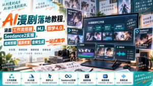 AI漫剧落地教程,涵盖工作流搭建、MJ、即梦4.0、Seedance2实操,视频剪辑画质修复音频生成一站式教学-宝藏屋创业网