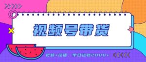 (20344期)日入2000+的副业,视频号带货,一部手机改写人生篇章,无需投资-宝藏屋创业网