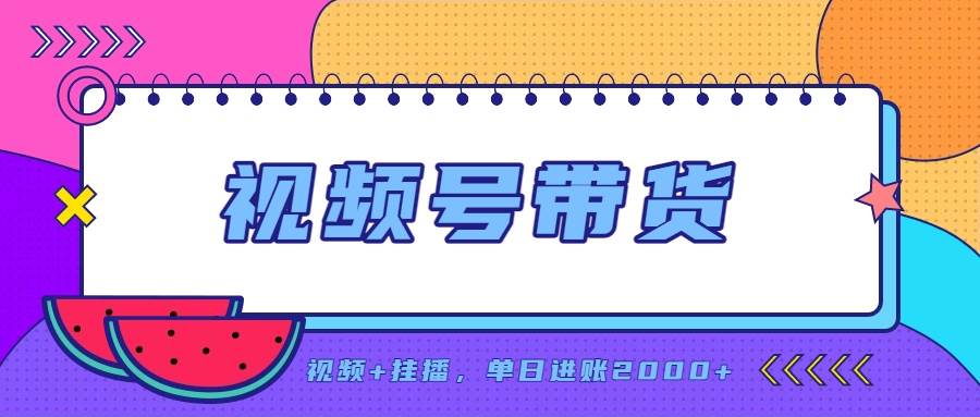 （20344期）日入2000+的副业，视频号带货，一部手机改写人生篇章，无需投资-宝藏屋创业网
