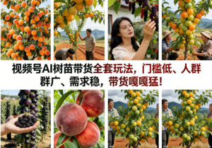 视频号AI树苗带货全套玩法,门槛低、人群广、需求稳,带货嘎嘎猛!(更新0908)-宝藏屋创业网