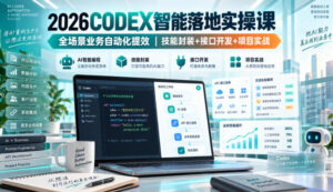 2026Codex智能落地实操课,全场景业务自动化提效,技能封装+接口开发+项目实战-宝藏屋创业网