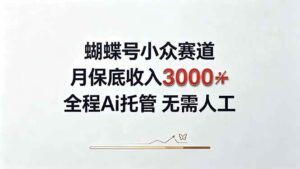 （20323期）视频号小众领域，月收入3000+， 全程Ai托管操作 新人2天学会！-宝藏屋创业网