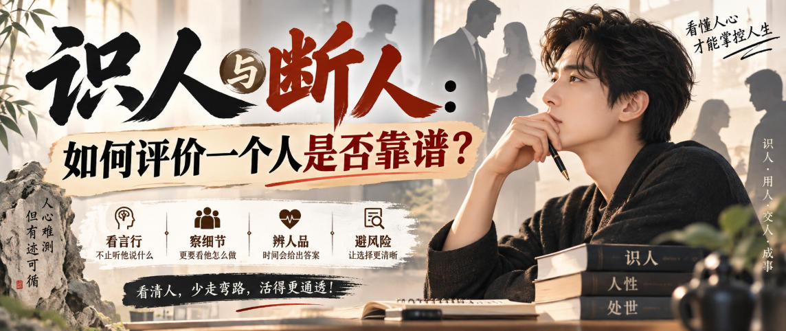 付费文章：识人与断人：如何评价一个人是否靠谱？-宝藏屋创业网