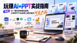 (20247期)玩赚AI+PPT实战指南-更新5月13:从一键生成到商业变现,让你的PPT从自用工具升级为可卖产品-宝藏屋创业网