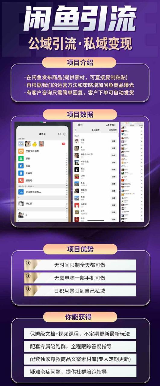 (20322期)闲鱼公域引流私域变现实战课:一部手机从零学习养号、选品、商品发布、每日运营与客户承接完整方法 (20322期)闲鱼公域引流私域变现实战课:一部手机从零学习养号、选品、商品发布、每日运营与客户承接完整方法