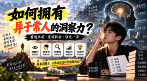 某公众号付费文章:如何拥有异于常人的洞察力?-宝藏屋创业网