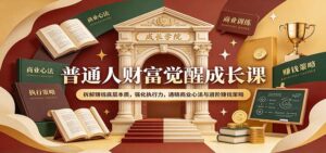 普通人财富觉醒成长课：拆解赚钱底层本质，强化执行力，通晓商业心法与进阶赚钱策略-宝藏屋创业网