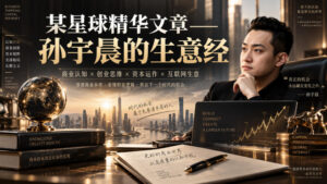 某星球精华文章——孙宇晨的生意经-宝藏屋创业网