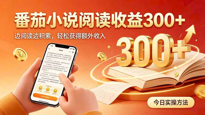 （20269期）全自动番茄挂机玩法，日入300+边阅读边积累，轻松获得额外收入-宝藏屋创业网