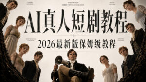 AI真人短剧制作全流程,AI视频大佬专为零基础研制的AI短剧教程,保姆级教程,新手一学就会!-宝藏屋创业网