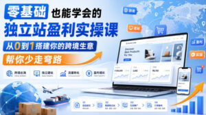 零基础也能学会的独立站盈利实操课,从0到1搭建你的跨境生意,帮你少走弯路-宝藏屋创业网