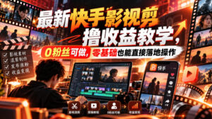 最新快手影视混剪撸收益教学,0粉丝可做,零基础也能直接落地操作-宝藏屋创业网