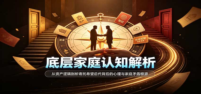 底层家庭认知解析：从资产逻辑剖析寄托希望后代背后的心理与家庭矛盾根源-宝藏屋创业网