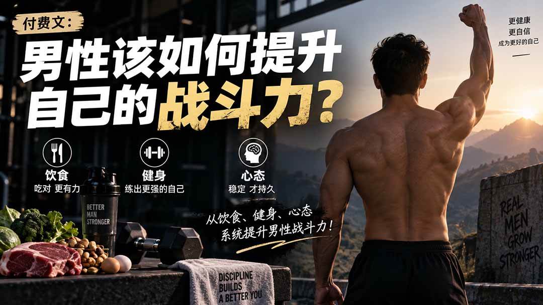 （20421期）付费文章：男性该如何提升自己的战斗力？-宝藏屋创业网