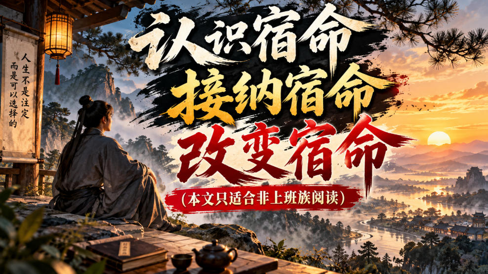 某公众号付费文章：认识宿命，接纳宿命，改变宿命（本文只适合非上班族阅读）-宝藏屋创业网