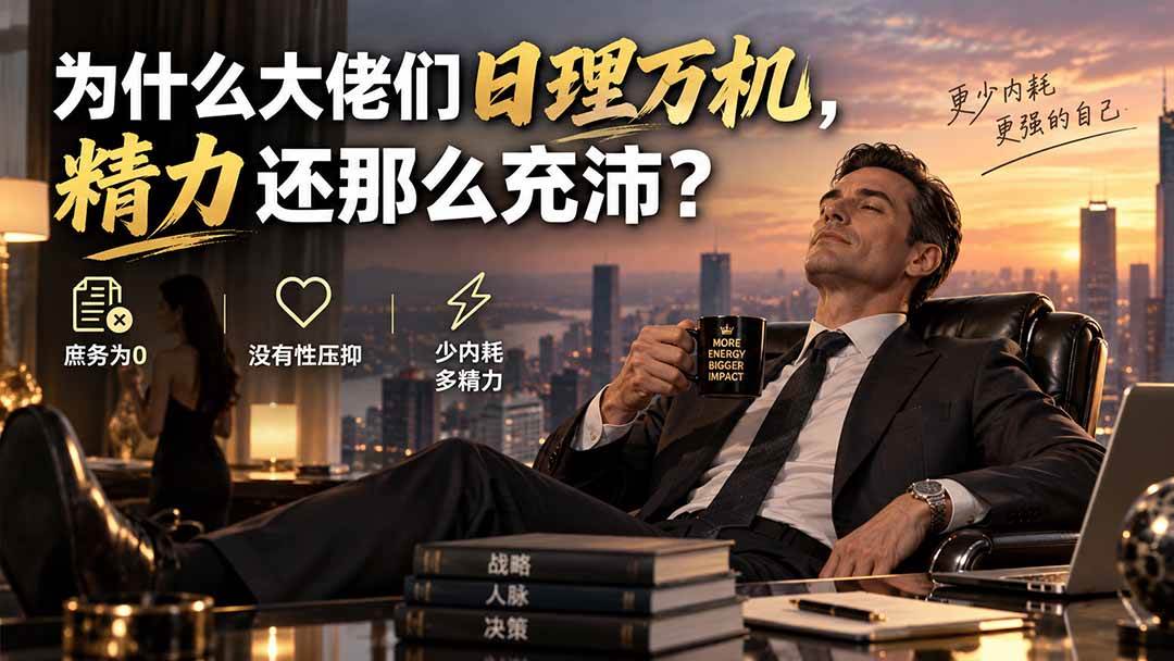 （20244期）付费文章：为什么大佬们日理万机，精力还那么充沛？-宝藏屋创业网
