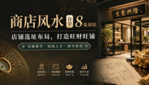 商店风水自学8集课程｜店铺选址布局，打造旺财旺铺实操教学-宝藏屋创业网