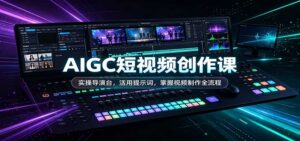 AIGC短视频创作课：实操导演台，活用提示词，掌握视频制作全流程-宝藏屋创业网