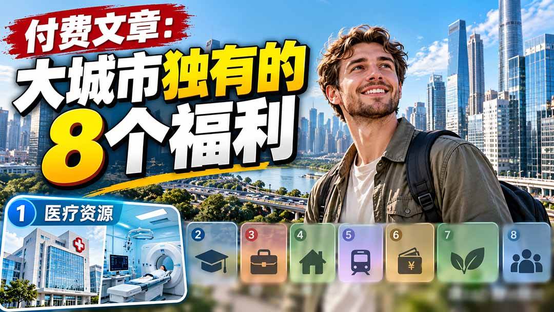 （20848期）付费文章：大城市独有的8个福利-宝藏屋创业网