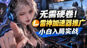 无需硬卷!雷神加速器推广,小白入局实战一天也能几十r-宝藏屋创业网