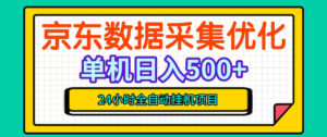 纯挂G躺賺!京东数据采集优化,单台500+收益,24小时全自动无需值守-宝藏屋创业网