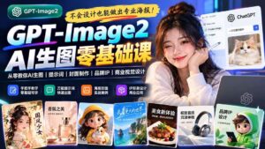 （20944期）不会设计也能做出专业海报！GPT-Image2从零教你AI生图、提示词、封面制作、品牌IP与商业视觉设计-宝藏屋创业网