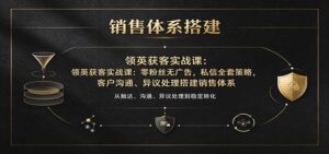领英获客实战课：零粉丝无广告，私信全套策略，客户沟通、异议处理搭建销售体系-宝藏屋创业网