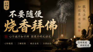 某公众号付费文章:玄学提醒:不要随便烧香拜佛-宝藏屋创业网