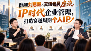 群响刘思毅×天诺老吴座谈,IP时代企业管理,打造穿越周期个人IP-宝藏屋创业网