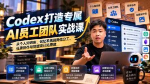(20916期)【无水印】Codex打造专属AI员工团队实战课:从个人知识库、记忆系统到岗位分工、任务协作与封面设计站搭建-宝藏屋创业网