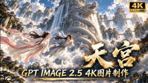 GPT Image 2.5实测！4K到底多清楚？皮肤、手指、修图与天宫场景全面测试-宝藏屋创业网