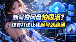 新号做网盘怕限流?这套打法让我起号就跑通,网盘项目推广的8.0版本教学-宝藏屋创业网