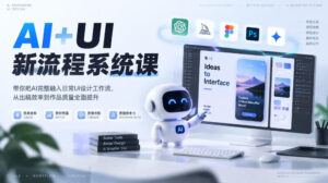 【无水印】AI+UI新流程系统课,带你把AI完整融入日常UI设计工作流,从出稿效率到作品质量全面提升(2026第4期)-宝藏屋创业网