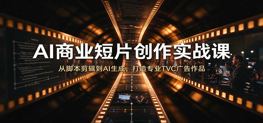 AI商业短片创作实战课:从脚本剪辑到AI生成,打造专业TVC广告作品 AI商业短片创作实战课:从脚本剪辑到AI生成,打造专业TVC广告作品